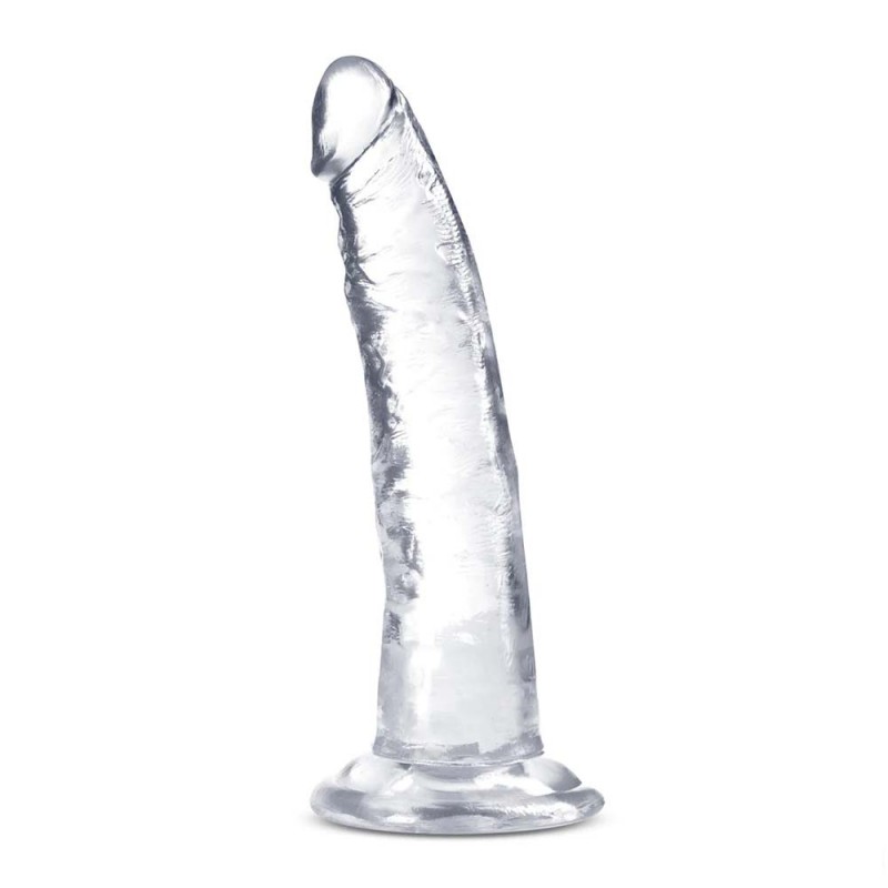 Blush B Yours Plus Realistic G-Spot Clear 7.5In Dildo with Suction Cup