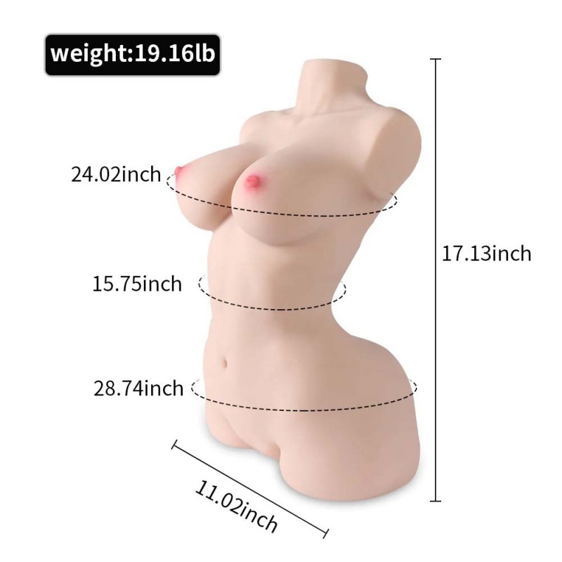 19.16LB Life Size Sex Doll 3D Realistic Torso Masturbator for Men7