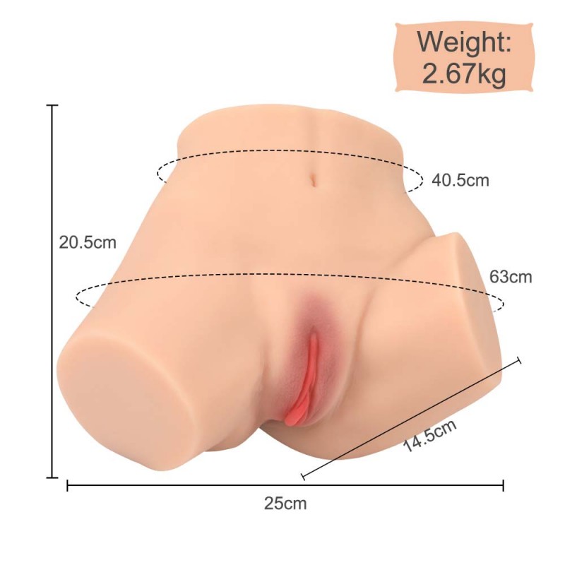 5.88lb Sex Doll For Men With Sexy Big Ass Dual Channel Stimulation