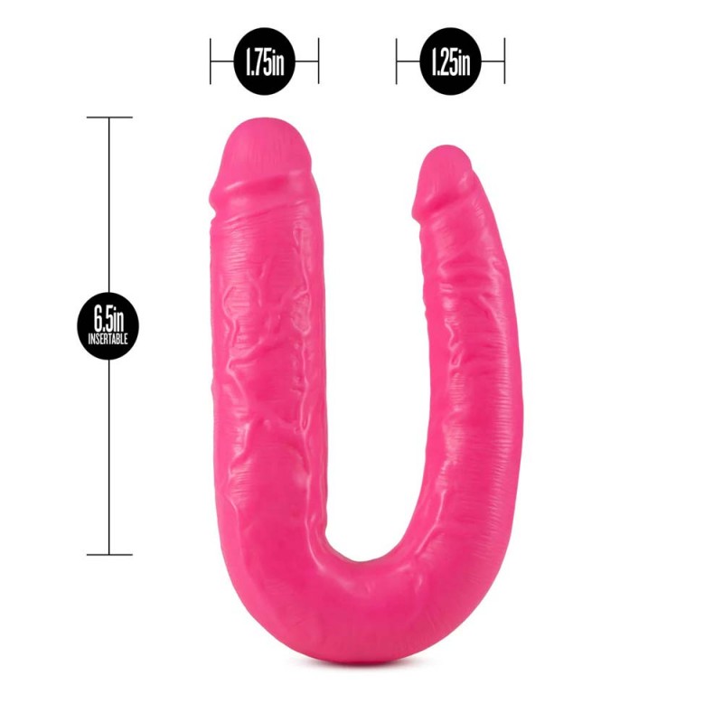 Blush Big As Fuk Pink 18 Inch Long Double Head Dildo1