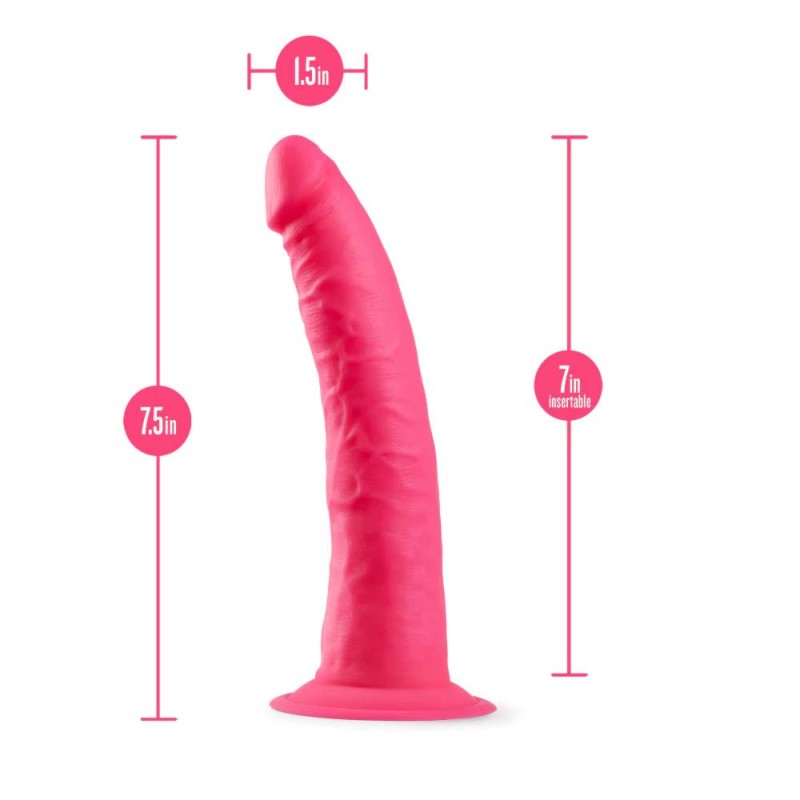 Blush Neo Elite Pink 7.5 Inch Silicone Dildo4