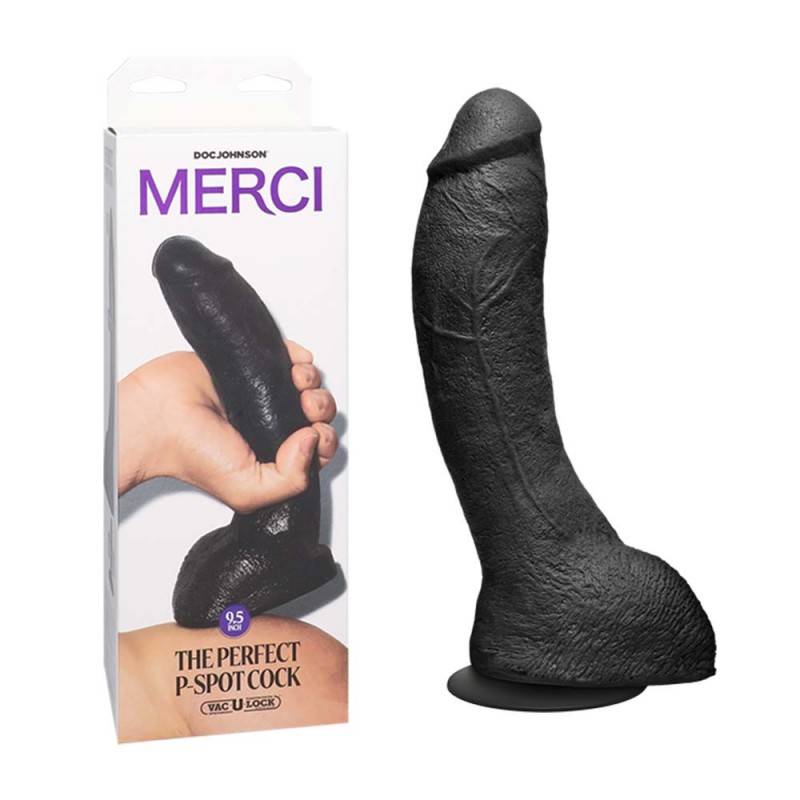 Doc Johnson Merci The Perfect P-Spot Cock with Removable Suction Cup