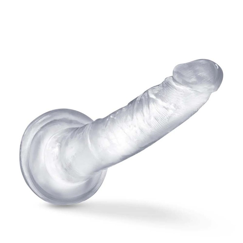 Blush B Yours Plus Realistic G-Spot Clear 7.5In Dildo with Suction Cup