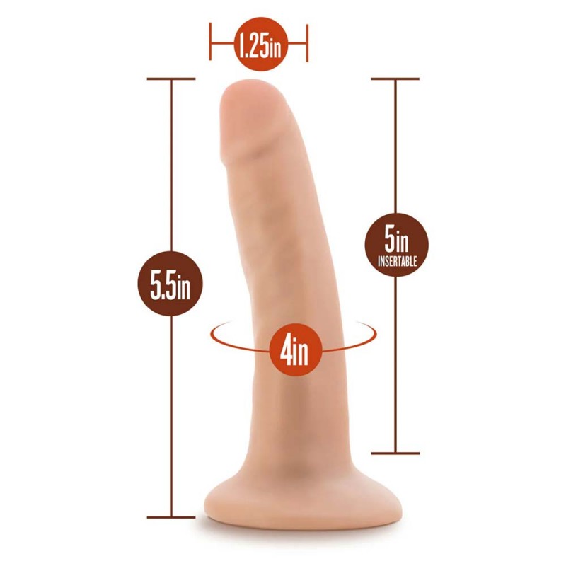 Blush Dr. Skin Silicone Dr. Lucas 5.5 Inch Suction Cup Dildo3