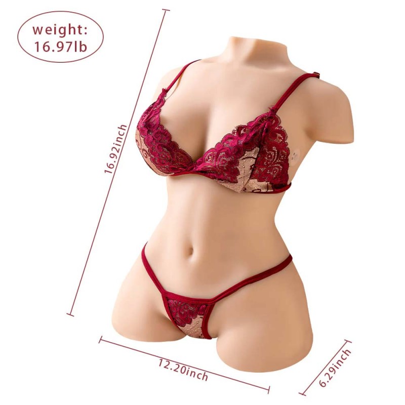 16.9LB Vibrating Sex Doll 3 in 1 Male Masturbator for Men8