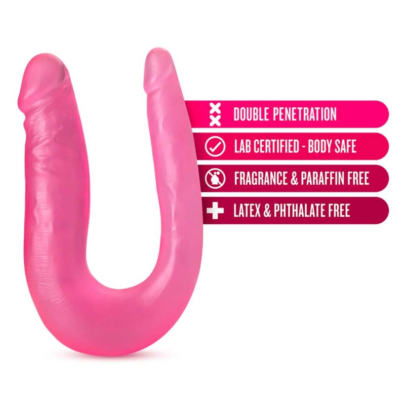 Blush B Yours Sweet U-Shaped Double Sided Dildo 12.5 Inch