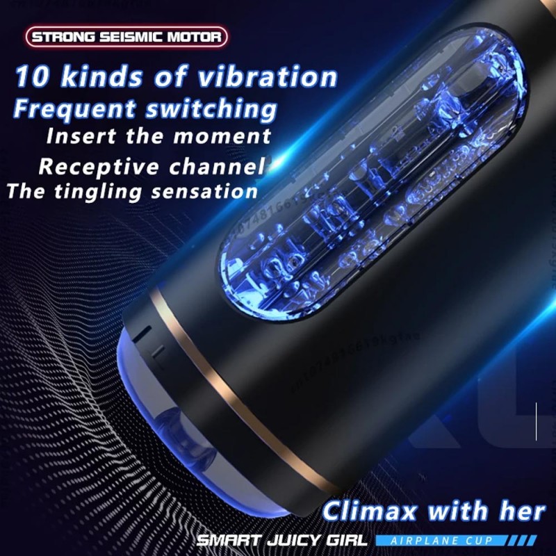 Automatic Masturbator Sucking Vibration Blowjob Machine Masturbation Cup3