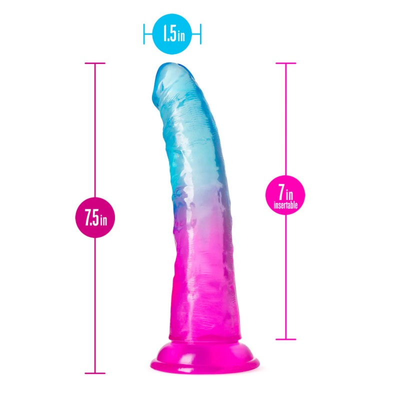 Blush B Yours 7" Beautiful Sky Dildo With Suction Cup