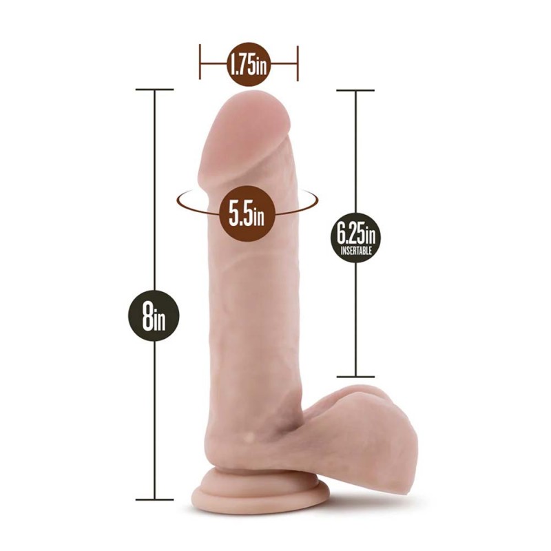 Blush Coverboy Cowboy Realistic Curved 8 Inch Long Dildo3