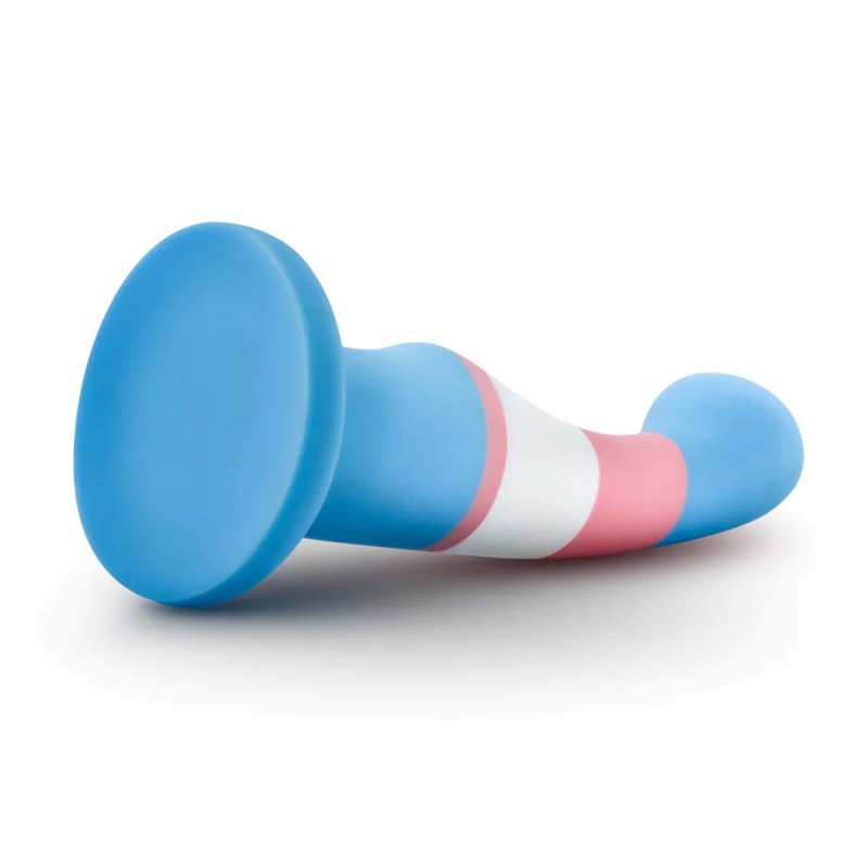 Blush Avant Pride True Blue P2 Artisan 6 Inch Silicone Curved Dildo