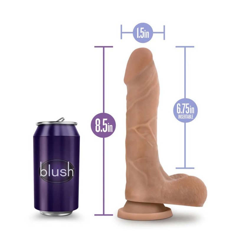 Blush Au Naturel Mister Perfect Realistic Mocha 8.5-Inch Dildo