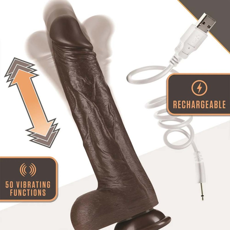 Blush Dr. Murphy Realistic Thrusting & Vibrating Dildo with Remote2