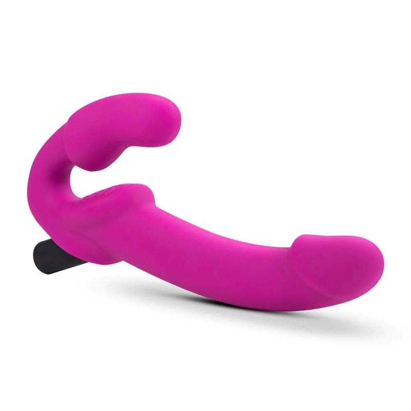 Blush Temptasia Estella Strapless Strap On Dildo with Bullet Vibrator5