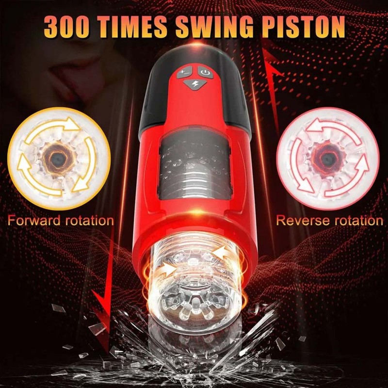 Thrusting Rotating Automatic Male Masturbator with Suction Cup2