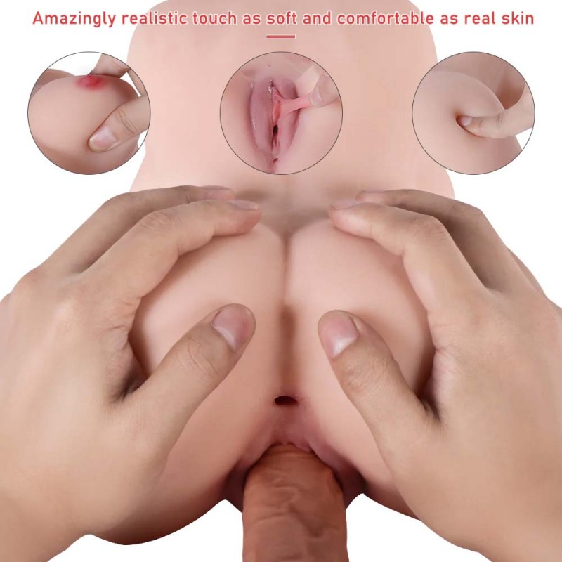 3 In 1 Sex Doll Realistic Vaginal Anal Breast Sex 5.38LB