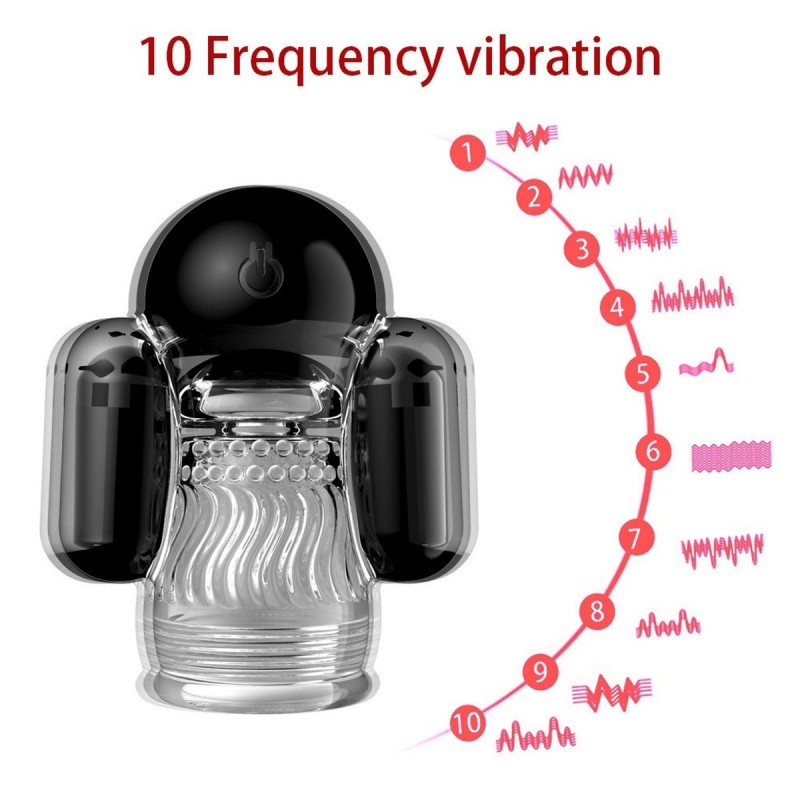 Penis Exerciser Vibrating Wireless Remote Control Male Masturbator