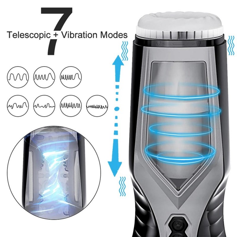 Bat Telescopic Vibration Automatic Male Masturbation Cup