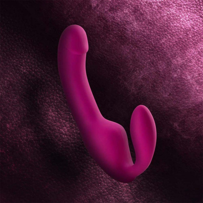 Blush Temptasia Estella Strapless Strap On Dildo with Bullet Vibrator1