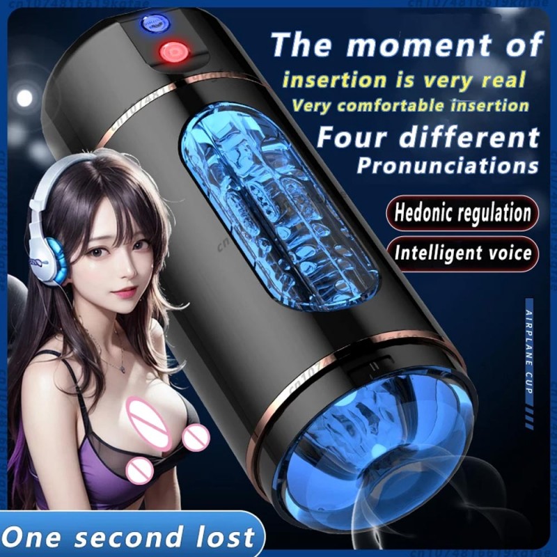 Automatic Masturbator Sucking Vibration Blowjob Machine Masturbation Cup