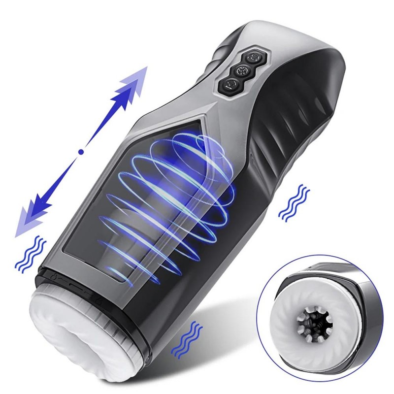 Bat Telescopic Vibration Automatic Male Masturbation Cup