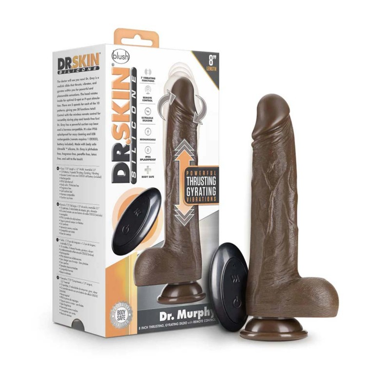Blush Dr. Murphy Realistic Thrusting & Vibrating Dildo with Remote