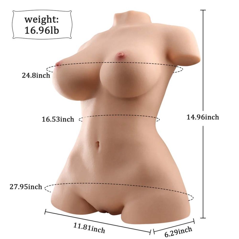 16.96LB Sex Dolls Realistic Big Tits Dual Channel