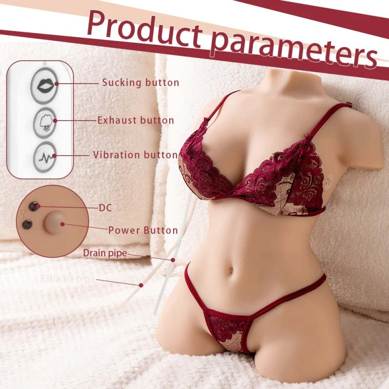 16.9LB Vibrating Sex Doll 3 in 1 Male Masturbator for Men5