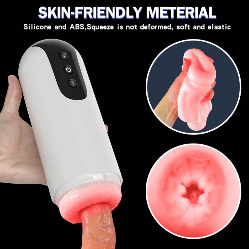 AierLe Heated Vibration Blowjob Male Masturbator with Sensor Interactive