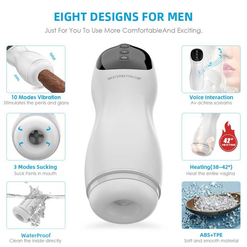 AierLe Automatic Rotation Heated Male Masturbator Cup8