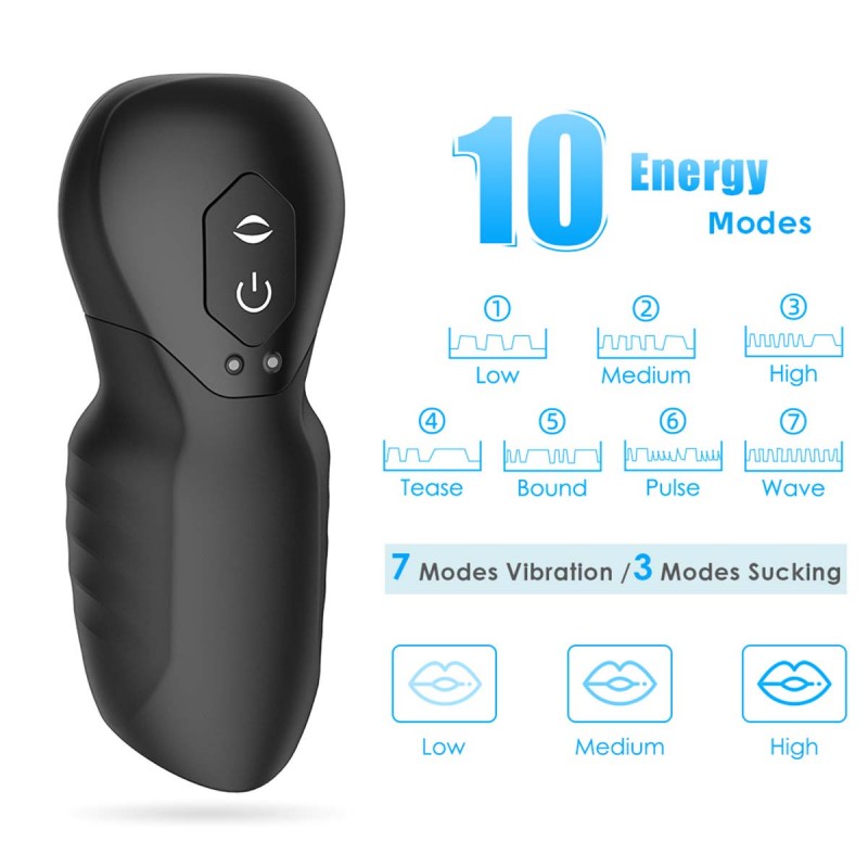 AierLe Automatic Sucking Vibrating Blowjob Male Masturbator Glans Trainer3