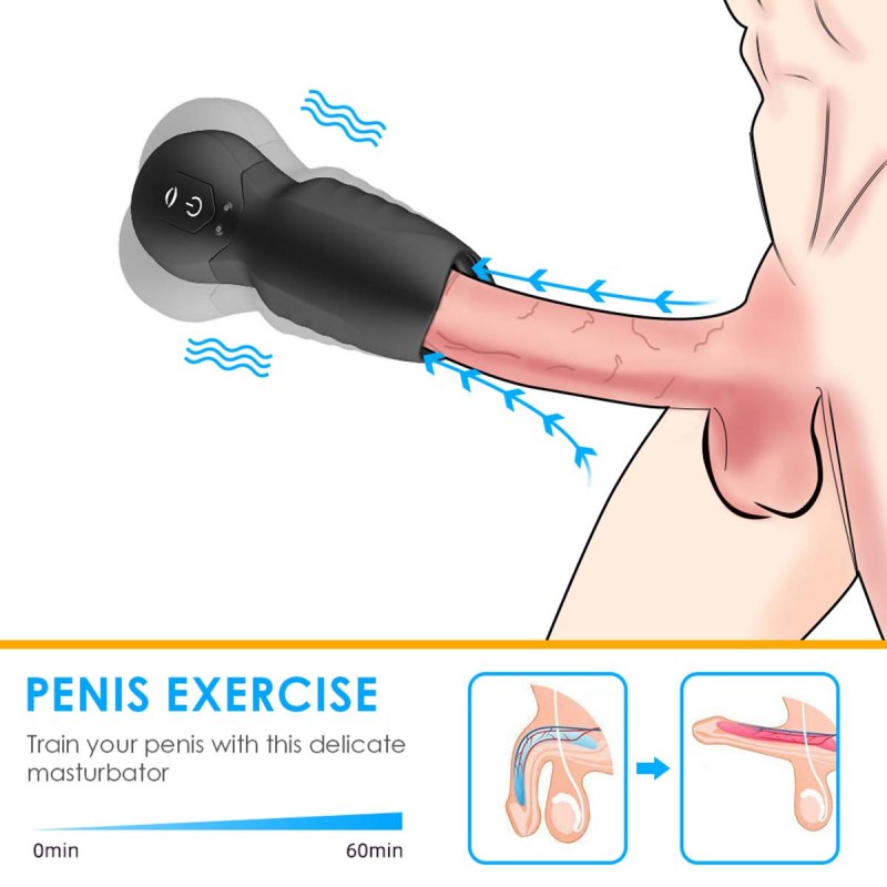 AierLe Automatic Sucking Vibrating Blowjob Male Masturbator Glans Trainer2