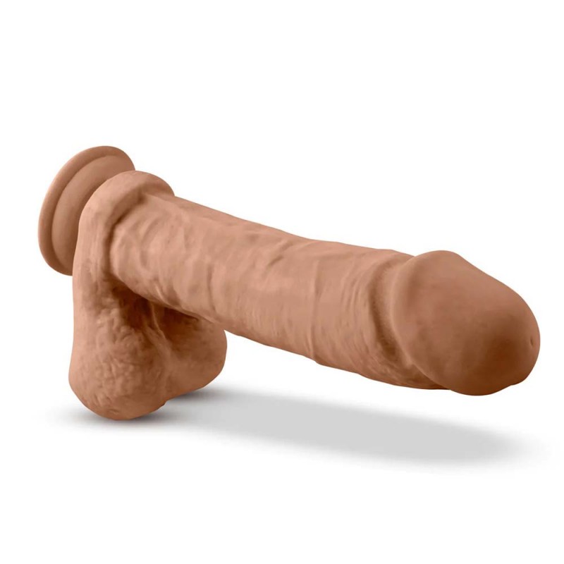 Blush Dr. Skin Silicone Dr. Julian Realistic Mocha 9inch Dildo 5