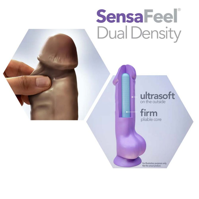 Blush Au Naturel Mister Perfect Realistic Chocolate 8.5In Dildo