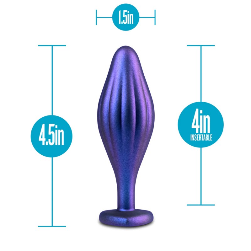 Blush Anal Adventures Matrix Wavy Bling Sapphire 4.5-Inch Anal Plug