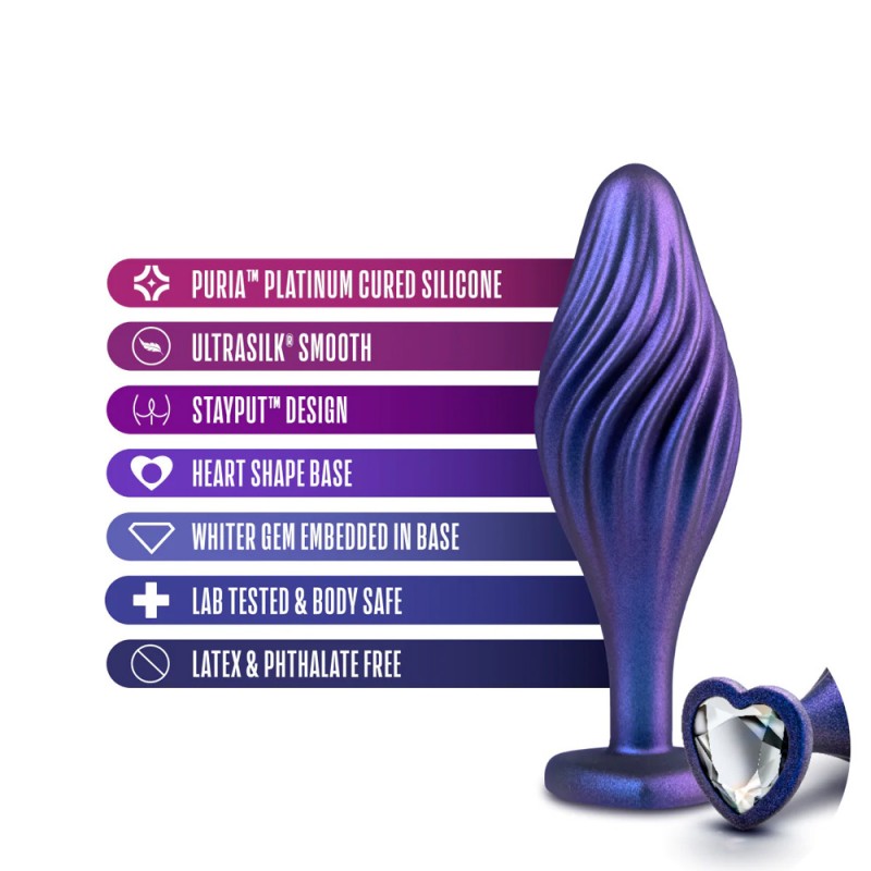 Blush Anal Adventures Matrix Sapphire 4.5-Inch Anal Plug