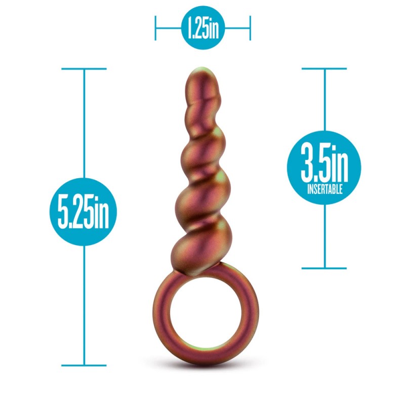 Blush Anal Adventures Matrix Spiral Loop Copper 5.25-Inch Anal Plug