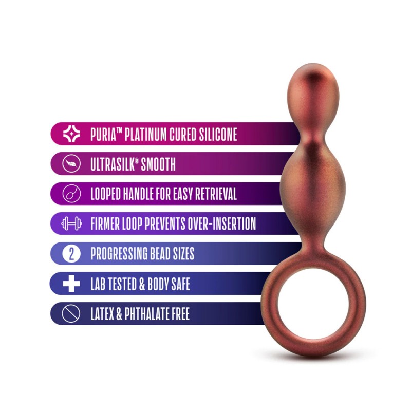 Blush Anal Adventures Matrix Duo Loop Copper 5.25 Inch Anal Plug