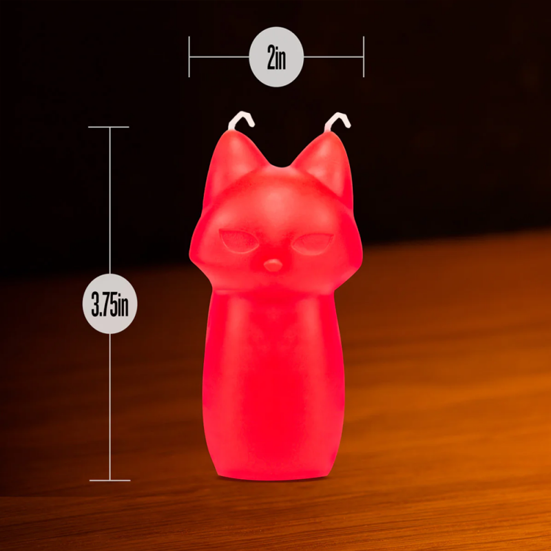 Blush Temptasia Fox Drip Candle Low Temperature