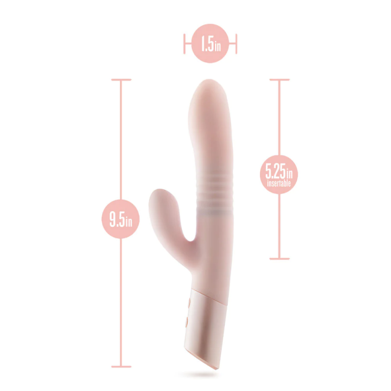 Blush Fraya G Spot Clitoral Dual Stimulation Silicone Rabbit Vibrator