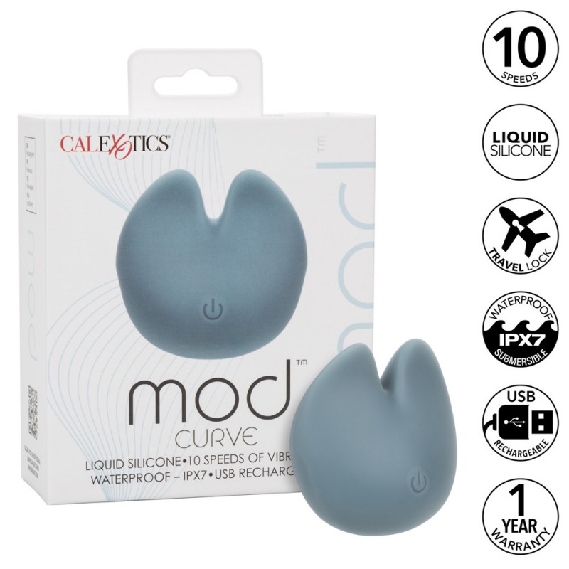 CalExotics Mod Curve Dual Vibrating Teaser Vibrator3