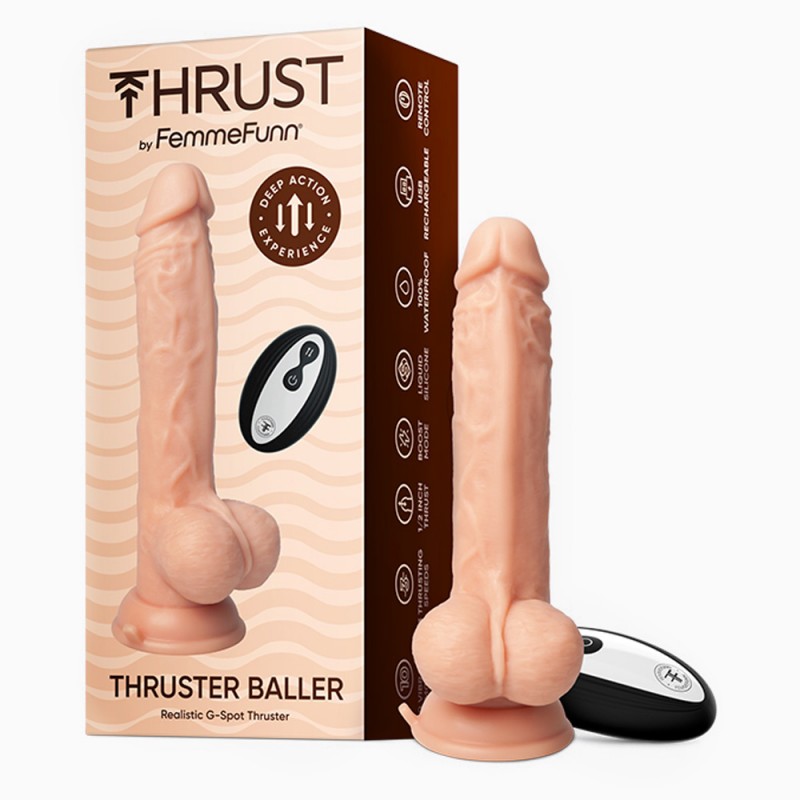 Femme Funn Thruster Baller Realistic Vibrating Dildo with Remote4