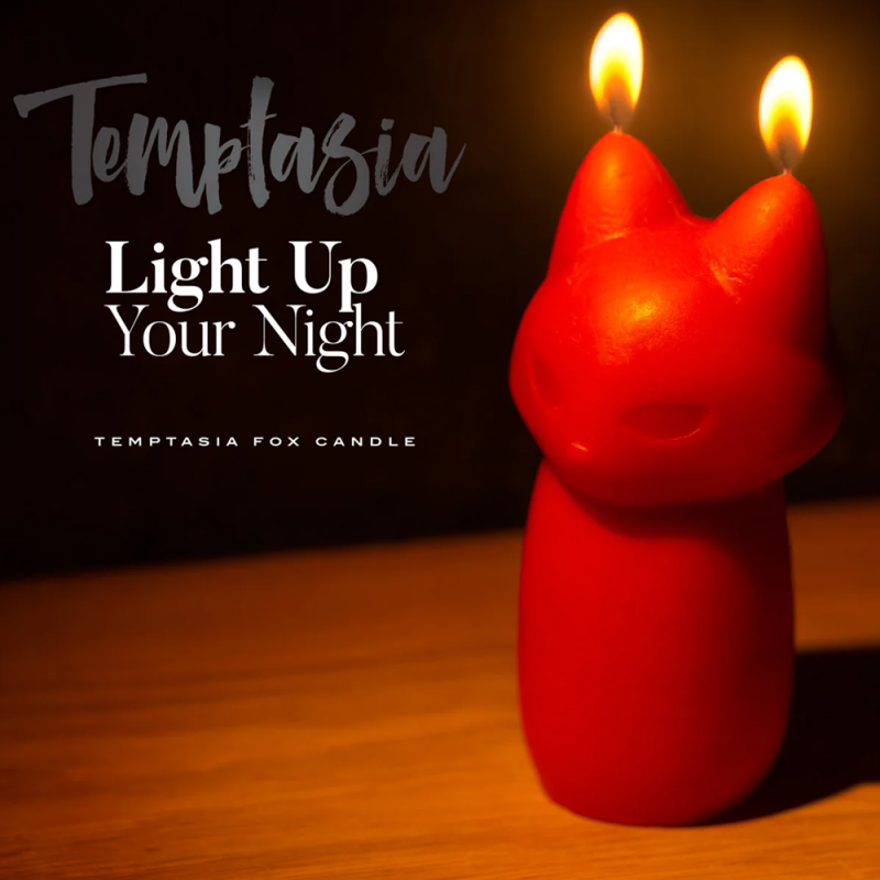 Blush Temptasia Fox Drip Candle Low Temperature