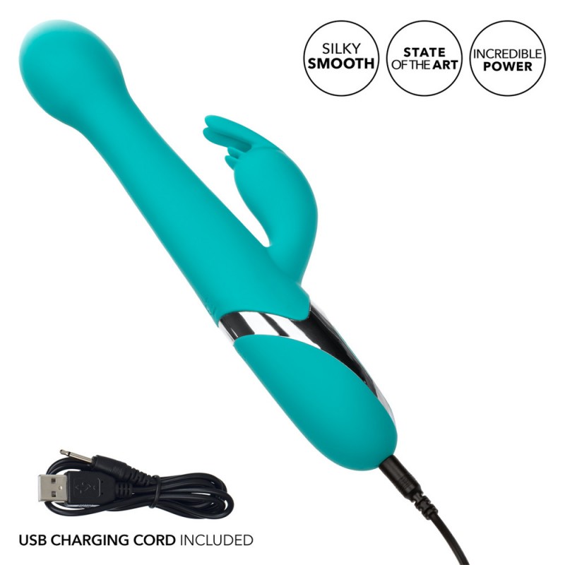 CalExotics Enchanted Oscillate Thrusting & Rotating Rabbit Vibrator4