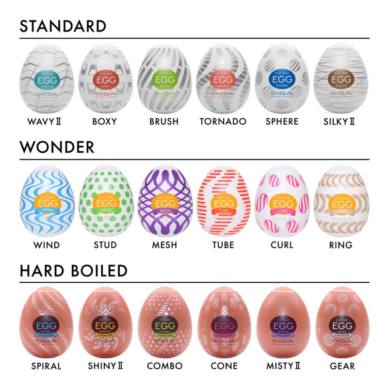 Pocket Pussy Egg Variety Pack - Hard Boiled II3