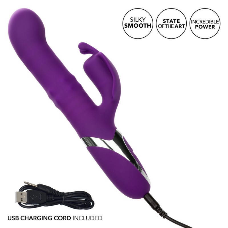 CalExotics Enchanted Flutter Purple Rabbit Vibrator