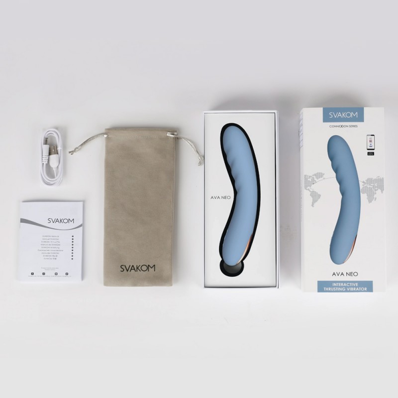 Svakom Ava Neo Interactive Thrusting Vibrator G-Spot Stimulator with APP5