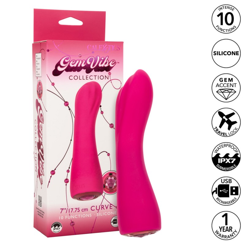 CalExotics Gem Vibe Collection Curve G Spot Vibrator