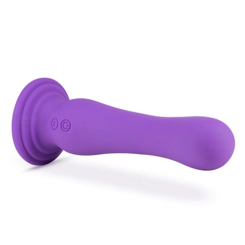 Blush Impressions Ibiza Curved G-Spot Plum 7.75-Inch Vibrating Dildo