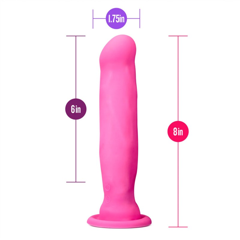 Blush Impressions Havana Pink 8-Inch Long Rechargeable Vibrating Dildo