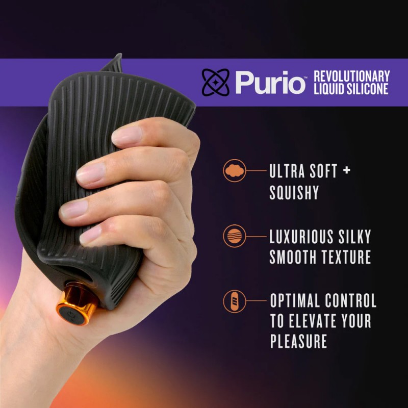 Blush M Elite Platinum Wrapt Vibrating Silicone Stroker